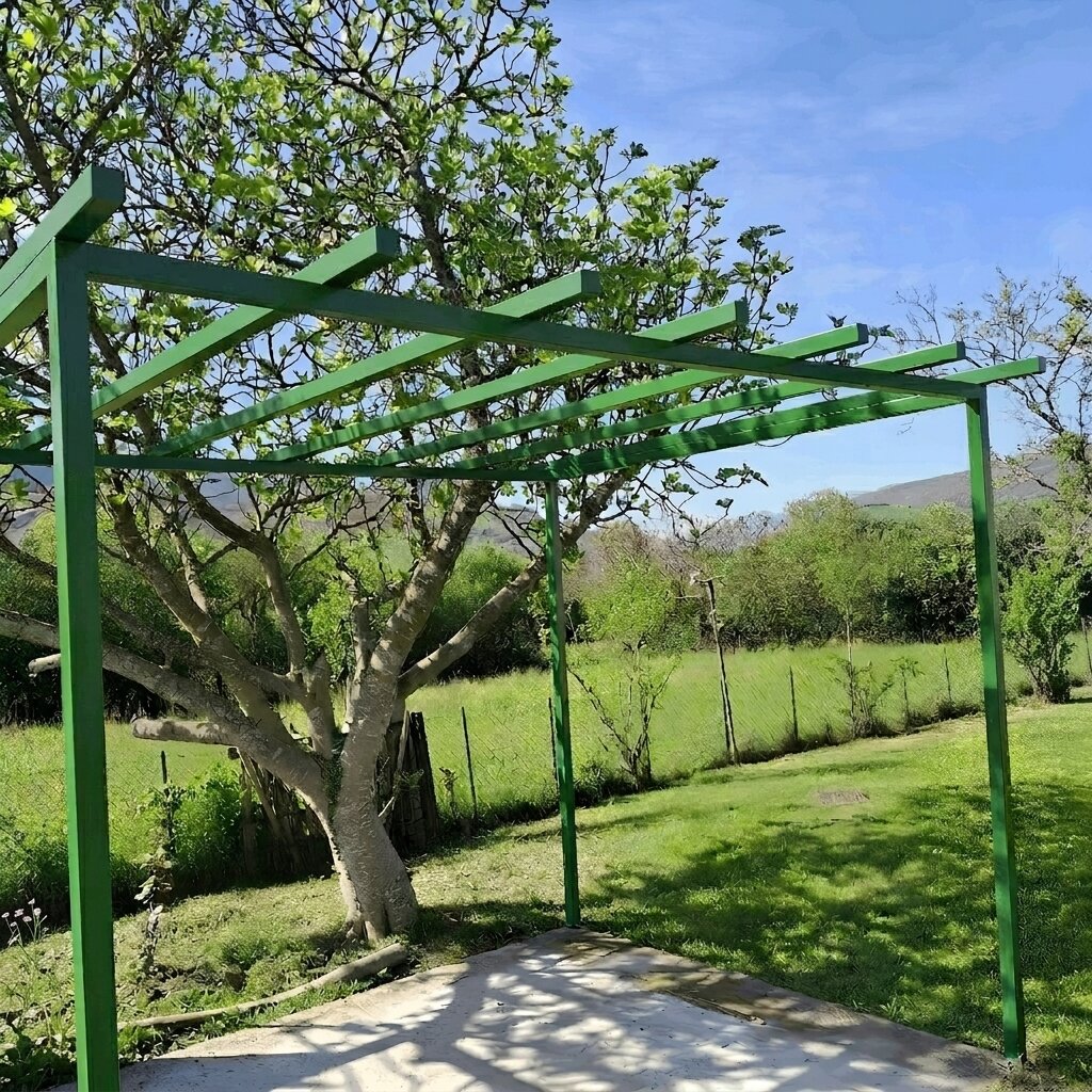 Pergola aluminium verte